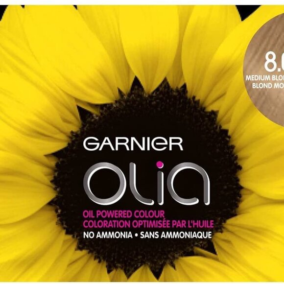 Garnier Olia Permanent Oil Powered Hair Color, 8.0 Medium Blonde - Picture 8 of 8
